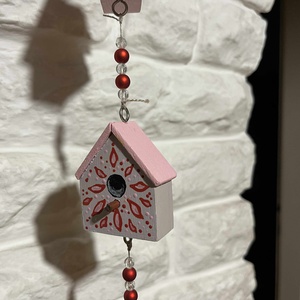 Szélcsengő, újrahasznosított fából, kézzel festve  - otthon & életmód - ház & kert - szélcsengő - Meska.hu