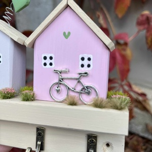 Fali kulcstartó, újrahasznosított fából - otthon & életmód - dekoráció - fali és függő dekoráció - fali kulcstartó - Meska.hu