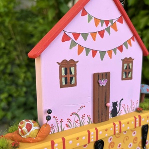 Fali fogas, újrahasznosított fából - otthon & életmód - bútor - fogas - Meska.hu