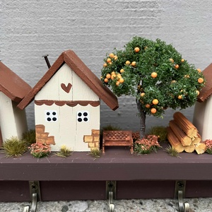 Fali kulcstartó, újrahasznosított fából - otthon & életmód - dekoráció - fali és függő dekoráció - fali kulcstartó - Meska.hu