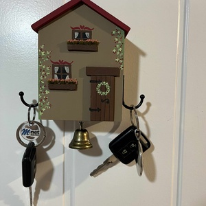 Fali kulcstartó, újrahasznosított fából, Otthon & Életmód, Dekoráció, Fali és függő dekoráció, Fali kulcstartó, Famegmunkálás, Festett tárgyak, MESKA