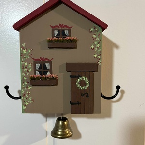 Fali kulcstartó, újrahasznosított fából - otthon & életmód - dekoráció - fali és függő dekoráció - fali kulcstartó - Meska.hu