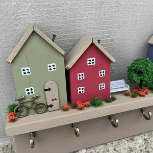 Fali kulcstartó, újrahasznosított fából - otthon & életmód - dekoráció - fali és függő dekoráció - fali kulcstartó - Meska.hu