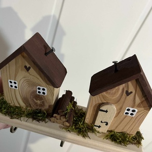 Fali kulcstartó, natúr, újrahasznosított fából - otthon & életmód - dekoráció - fali és függő dekoráció - fali kulcstartó - Meska.hu