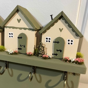 Fali kulcstartó, újrahasznosított fából - otthon & életmód - dekoráció - fali és függő dekoráció - fali kulcstartó - Meska.hu