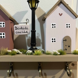 Fali kulcstartó, újrahasznosított fából - otthon & életmód - dekoráció - fali és függő dekoráció - fali kulcstartó - Meska.hu