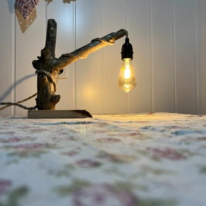 Uszadékfából készült, asztali hangulatlámpa - otthon & életmód - lámpa - hangulatlámpa - Meska.hu