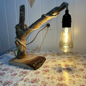 Uszadékfából készült, asztali hangulatlámpa - otthon & életmód - lámpa - hangulatlámpa - Meska.hu