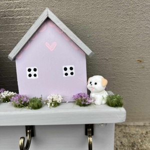 Fali kulcstartó, újrahasznosított fából - otthon & életmód - dekoráció - fali és függő dekoráció - fali kulcstartó - Meska.hu