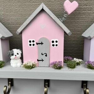 Fali kulcstartó, újrahasznosított fából - otthon & életmód - dekoráció - fali és függő dekoráció - fali kulcstartó - Meska.hu