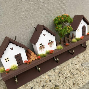 Fali kulcstartó, újrahasznosított fából - otthon & életmód - dekoráció - fali és függő dekoráció - fali kulcstartó - Meska.hu