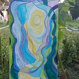 Varázsút c. festmény, Művészet, Festmény, Akvarell, Festészet, MESKA