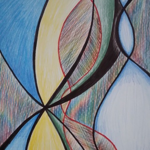  Az áradás pillanata Fannitól c. grafika - művészet - grafika & illusztráció - ceruzarajz - Meska.hu