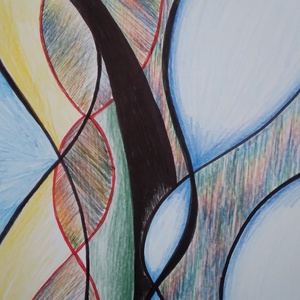  Az áradás pillanata Fannitól c. grafika - művészet - grafika & illusztráció - ceruzarajz - Meska.hu