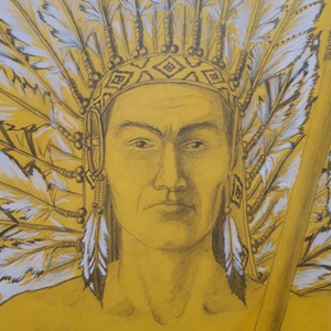 Sárga tollak c. grafika - művészet - grafika & illusztráció - ceruzarajz - Meska.hu