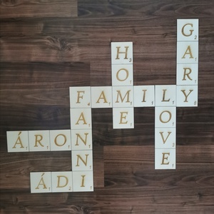 Scrabble fali dísz - otthon & életmód - dekoráció - fali és függő dekoráció - felirat - Meska.hu