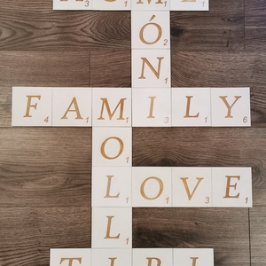 Scrabble fali dísz - otthon & életmód - dekoráció - fali és függő dekoráció - felirat - Meska.hu