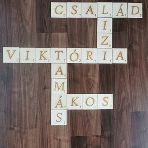 Scrabble fali dísz - otthon & életmód - dekoráció - fali és függő dekoráció - felirat - Meska.hu