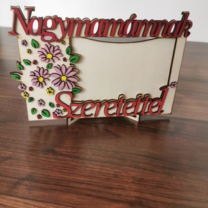 Képkeret nagymamámnak, Otthon & Életmód, Dekoráció, Dísztárgy, Famegmunkálás, Festett tárgyak, MESKA
