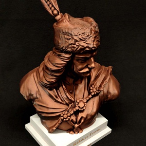 II. Rákóczi Ferenc � Exkluzív 3D nyomtatott mellszobor kézi antikolással (19cm) - otthon & életmód - dekoráció - asztal és polc dekoráció - könyvszobor - Meska.hu