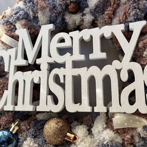 Pihe-puha karácsonyi ünnepi ajtódísz gömbökkel - karácsony - adventi díszek - adventi ajtódísz - Meska.hu