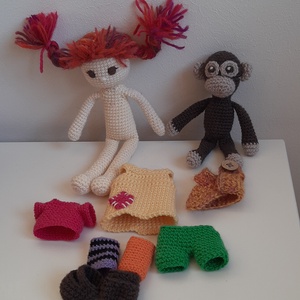 Harisnyás Pippi (Pipi Longstrom) és Nilsson úr - játék & sport - baba & babaház - baba - Meska.hu