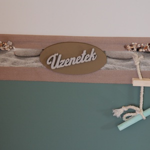 Mágneses és krétás felírótábla, a natúr színek kedvelőinek. :-) -  - Meska.hu