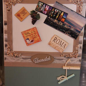 Mágneses és krétás felírótábla, a natúr színek kedvelőinek. :-) -  - Meska.hu