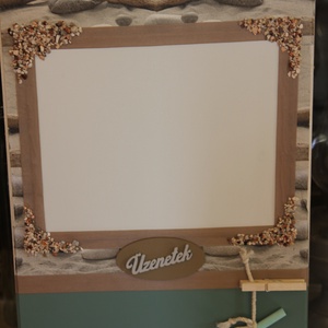 Mágneses és krétás felírótábla, a natúr színek kedvelőinek. :-) -  - Meska.hu