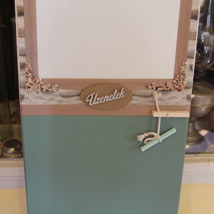 Mágneses és krétás felírótábla, a natúr színek kedvelőinek. :-) -  - Meska.hu