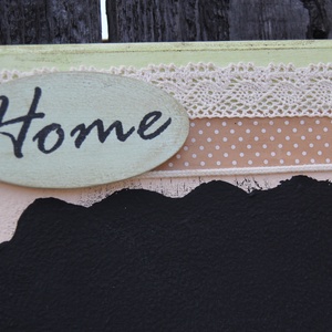 Üzenőtábla és kulcstartó, Home felirattal :-) -  - Meska.hu