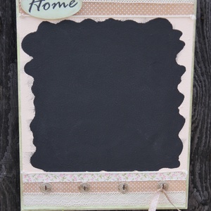 Üzenőtábla és kulcstartó, Home felirattal :-) -  - Meska.hu