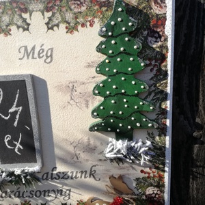 Hányat kell még aludni?!... :-) - karácsony - adventi díszek - Meska.hu