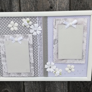Fali fotótartó, Shabby stílusban. :-) - otthon & életmód - dekoráció - fali és függő dekoráció - falra akasztható dekor - Meska.hu