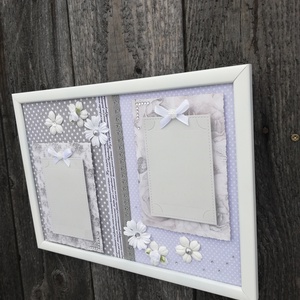 Fali fotótartó, Shabby stílusban. :-) - otthon & életmód - dekoráció - fali és függő dekoráció - falra akasztható dekor - Meska.hu