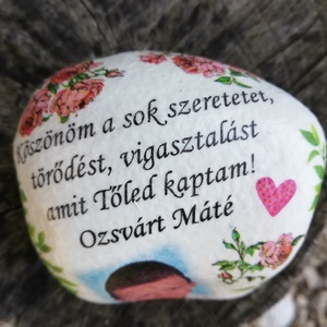Fényképes és feliratos kő, személyre szabottan. :-) - otthon & életmód - dekoráció - asztal és polc dekoráció - kavics & kő - Meska.hu