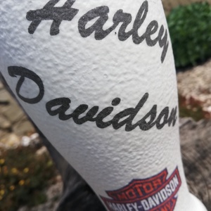 Harley-Davidson pohár motorosoknak, transzferálva. :-) - otthon & életmód - konyhafelszerelés, tálalás - tálalás - sörös pohár és korsó - Meska.hu