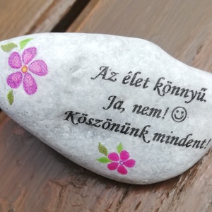 Pedagógusoknak köszönő kő. :-) (10db=1100,-/db. 3 db=1300,-/db. 1db=1500,-/db.) - otthon & életmód - dekoráció - asztal és polc dekoráció - kavics & kő - Meska.hu