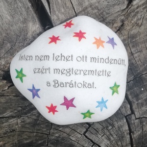 Barátok - nagyméretű kő. :-)  - otthon & életmód - dekoráció - asztal és polc dekoráció - kavics & kő - Meska.hu