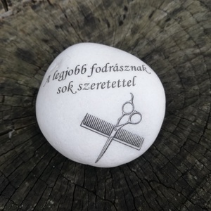 Köszönet a fodrásznak-feliratos kövek. :-)  - Meska.hu