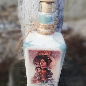 Star Wars - fotó-transzferált és feliratozott italos üveg. :-) - otthon & lakás - papír írószer - ajándékkísérő - Meska.hu