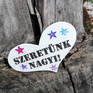 Szeretünk Nagyi hűtőmágnesek. :-)  - otthon & életmód - konyhafelszerelés, tálalás - konyhai dekoráció - hűtőmágnes - Meska.hu