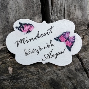 Köszönöm  Anya hűtőmágnesek. :-) , Otthon & Életmód, Konyhafelszerelés, tálalás, Konyhai dekoráció, Hűtőmágnes, Decoupage, transzfer és szalvétatechnika, Festett tárgyak, MESKA