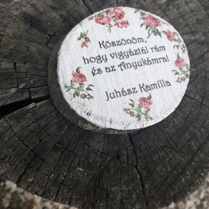Személyes köszönet a szülésznőnek a babától és a mamától-hűtőmágnes.  :-) - otthon & életmód - konyhafelszerelés, tálalás - konyhai dekoráció - hűtőmágnes - Meska.hu