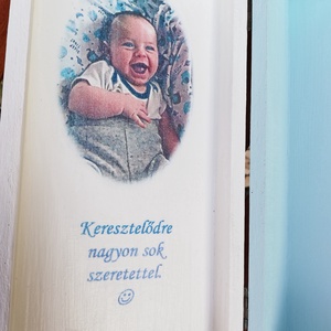 Egyedi fotós és feliratos díszdoboz, keresztelőre vagy bármilyen ünnepi alkalomra. - RENDELHETŐ - otthon & életmód - dekoráció - asztal és polc dekoráció - díszdoboz - Meska.hu