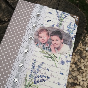Fotóalbum, fényképpel és levendulával. :-) - Meska.hu