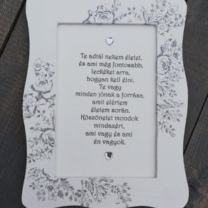 Köszönet Anyának - feliratos, elegáns fényképtartó. :-) - otthon & életmód - dekoráció - kép & falikép - képkeret - Meska.hu