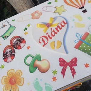 Altatódallal-Minőségi, óriási méretű babaváró doboz, a belsejében egy dallal. :-) - otthon & életmód - tárolás & rendszerezés - doboz - Meska.hu