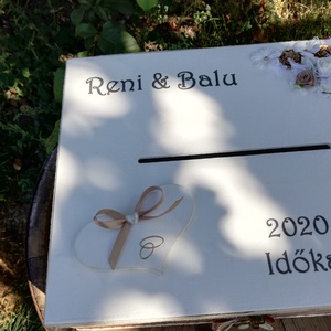 IDŐKAPSZULA-Minőségi, óriási méretű, feliratozott esküvői pénzgyűjtő persely. :-) - esküvő - emlék & ajándék - doboz - Meska.hu