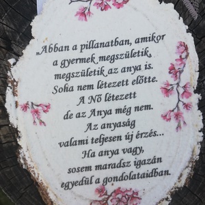 Fára írt üzenet az anyukáknak. :-)  - otthon & lakás - dekoráció - kép & falikép - táblakép - Meska.hu